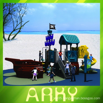 Colorful Childhood Pirate Ship Playground Equipment